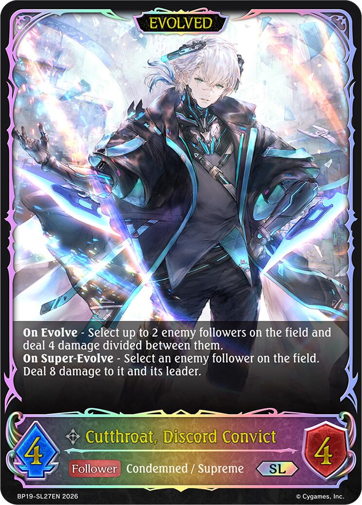 Cutthroat, Discord Convict (Evolved) - SL27EN (Foil) (BP19-SL27EN) [Eightfold Retribution]