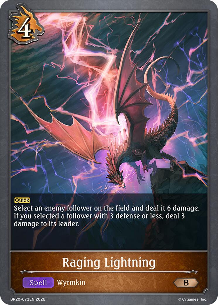 Raging Lightning (BP20-073EN) [Omens and Heirs]