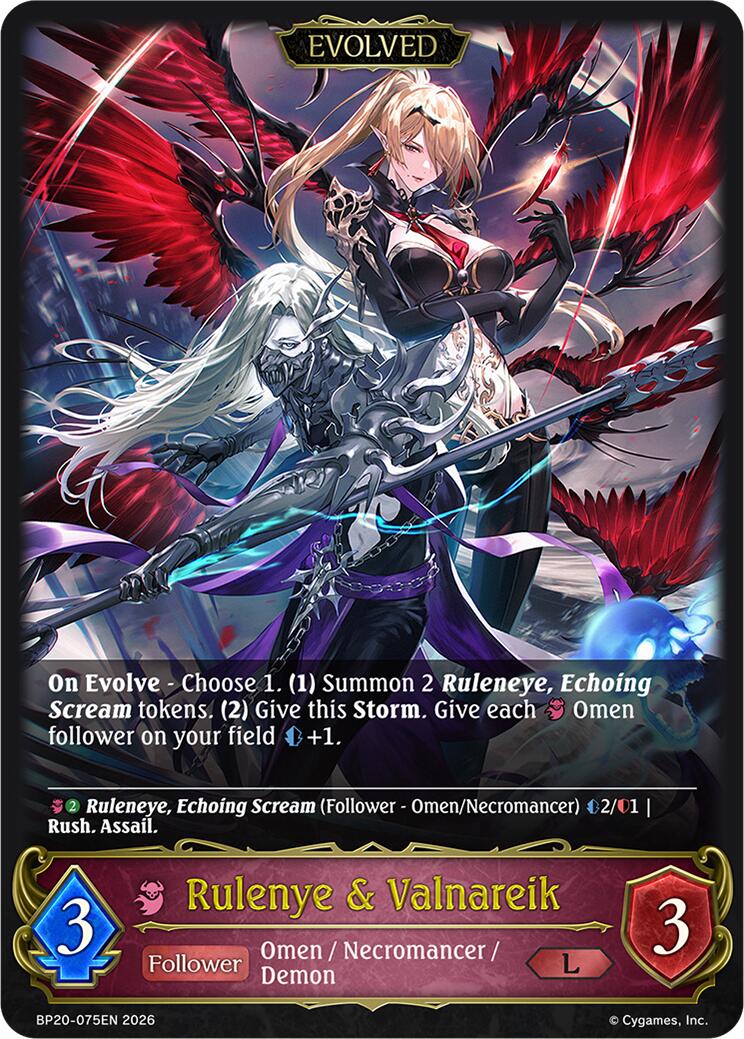 Rulenye & Valnareik (Evolved) (BP20-075EN) [Omens and Heirs]