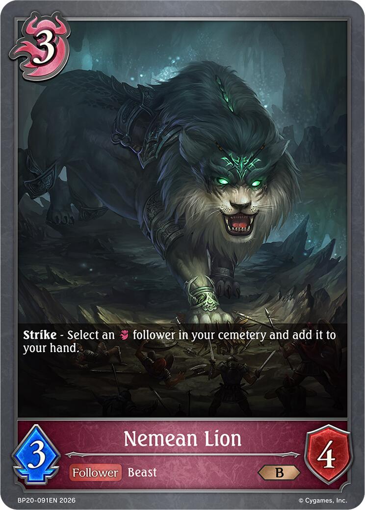 Nemean Lion (BP20-091EN) [Omens and Heirs]