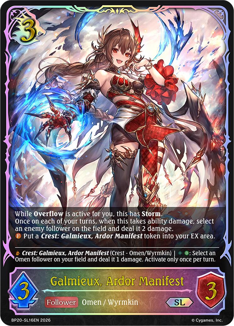 Galmieux, Ardor Manifest (BP20-SL16EN) [Omens and Heirs]