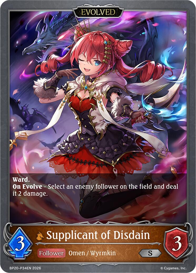 Supplicant of Disdain (Evolved) - P34EN (Foil) (BP20-P34EN) [Omens and Heirs]