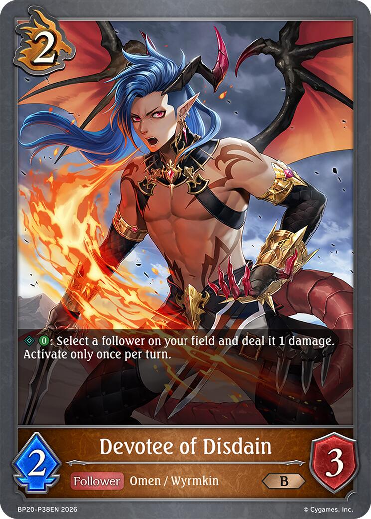 Devotee of Disdain - P38EN (Foil) (BP20-P38EN) [Omens and Heirs]
