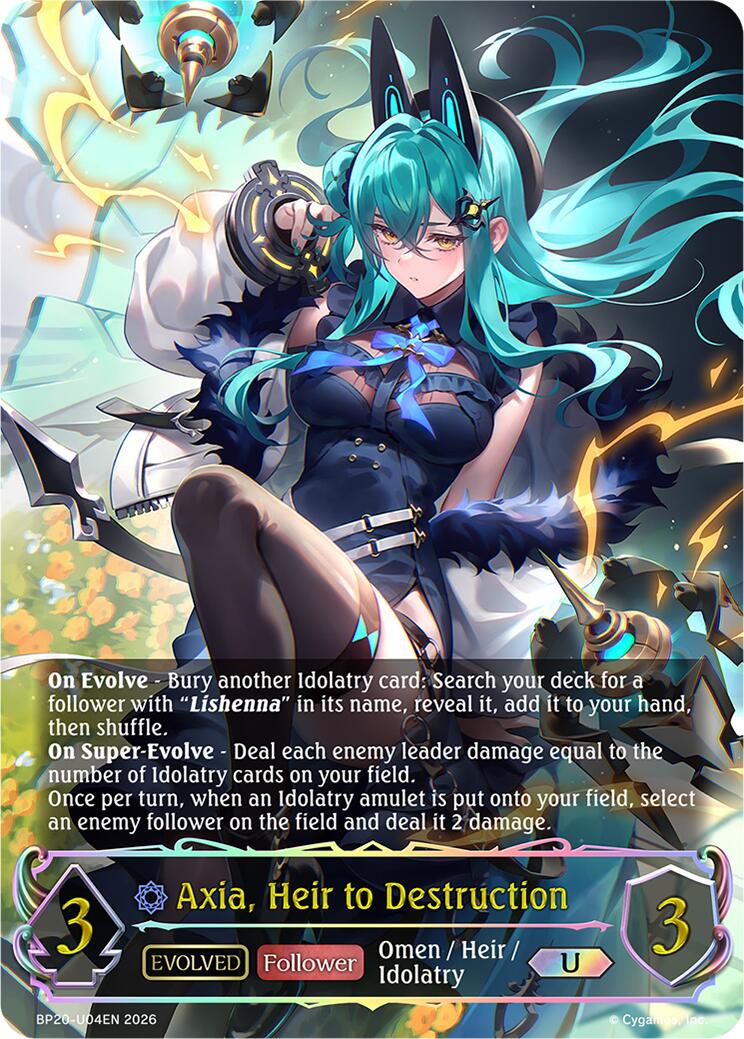 Axia, Heir to Destruction (Evolved) (BP20-U04EN) [Omens and Heirs]