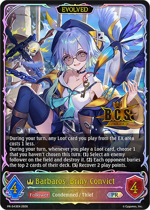 Barbaros, Briny Convict (Evolved) (PR-543EN) [Promotional Cards]