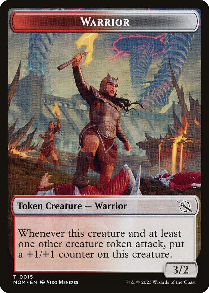 Warrior // Thopter Double-Sided Token [March of the Machine Tokens]