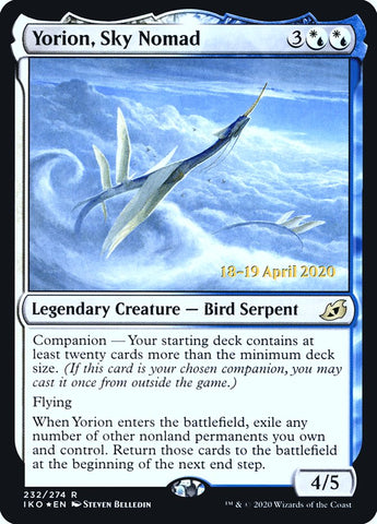 Yorion, Sky Nomad [Ikoria: Lair of Behemoths Prerelease Promos]