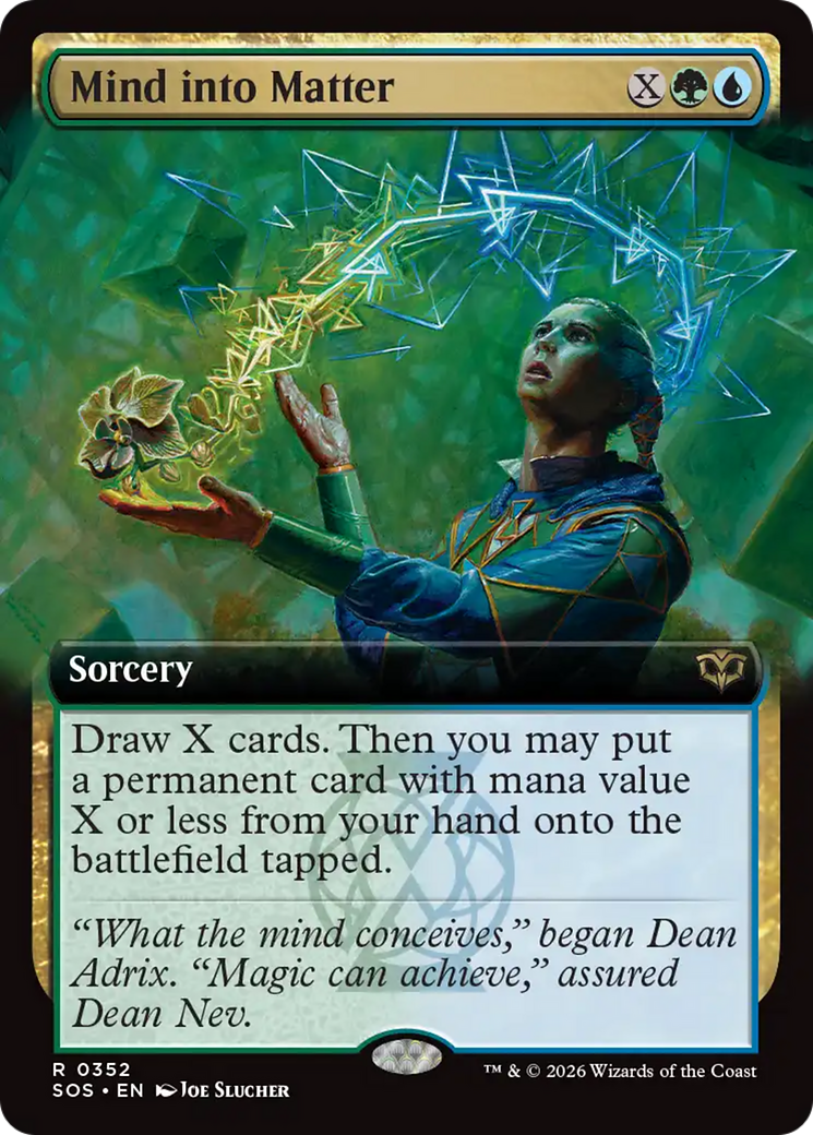 Mind into Matter (Extended Art) [SOS - 352]