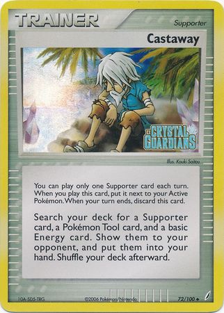 Castaway (72/100) (Stamped) [EX: Crystal Guardians]