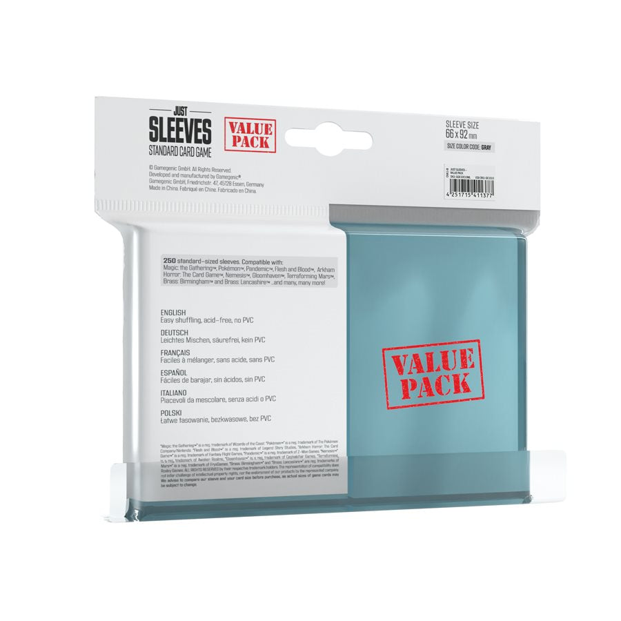 Sleeves: Just Sleeves: Value Pack: Clear (250) (ML)