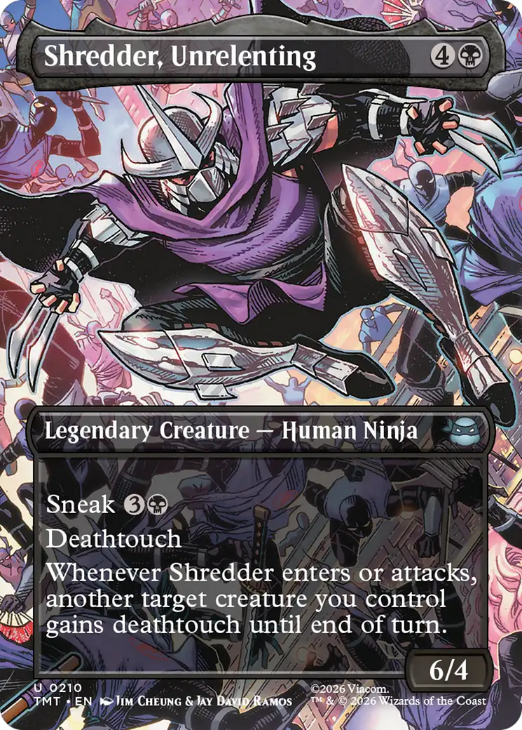 Shredder, Unrelenting (Borderless) [TMT - 210]