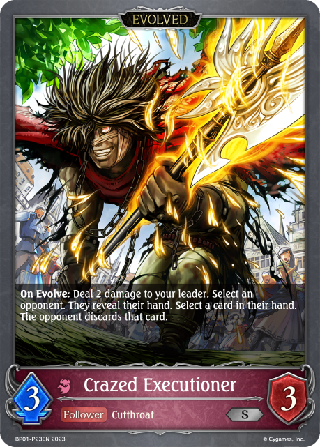 Crazed Executioner (BP01-P23EN) [Advent of Genesis]