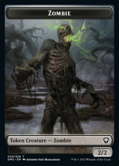Bird (002) // Zombie Double-Sided Token [Dominaria United Tokens]