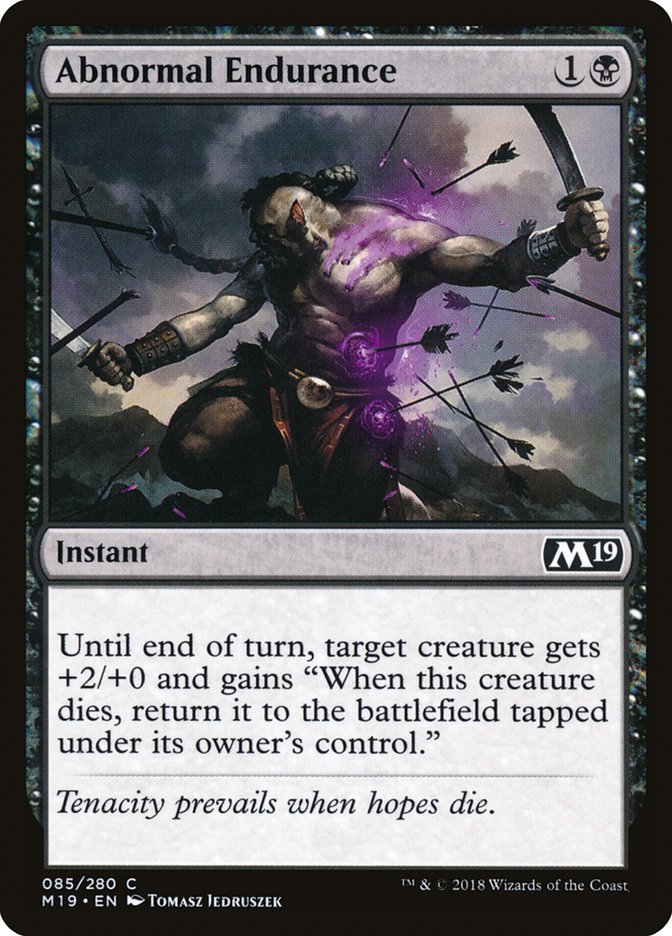 Abnormal Endurance [M19 - 85]