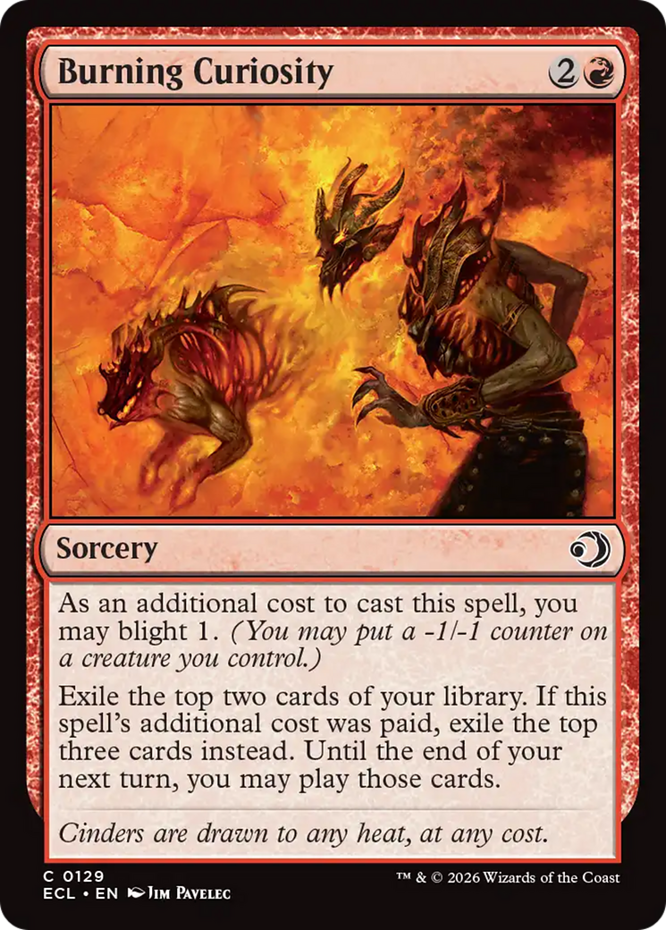 Burning Curiosity [ECL - 129]