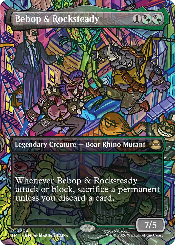 Bebop & Rocksteady (Borderless) [TMT - 204]