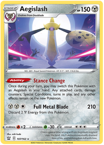 Aegislash (107/163) (107/163) [Sword & Shield: Battle Styles]