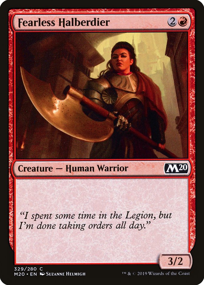Fearless Halberdier [M20 - 329]