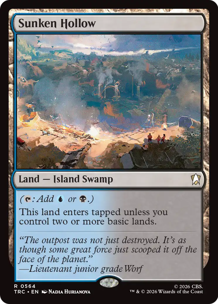 Sunken Hollow (Surge Foil) [Star Trek Commander]
