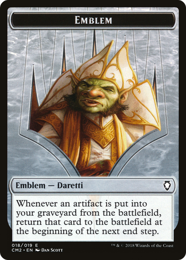 Treasure // Daretti Emblem Double-Sided Token [Secret Lair Drop Series]