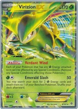 Virizion EX (9/101) (Emerald King - Andrew Estrada) [World Championships 2014]