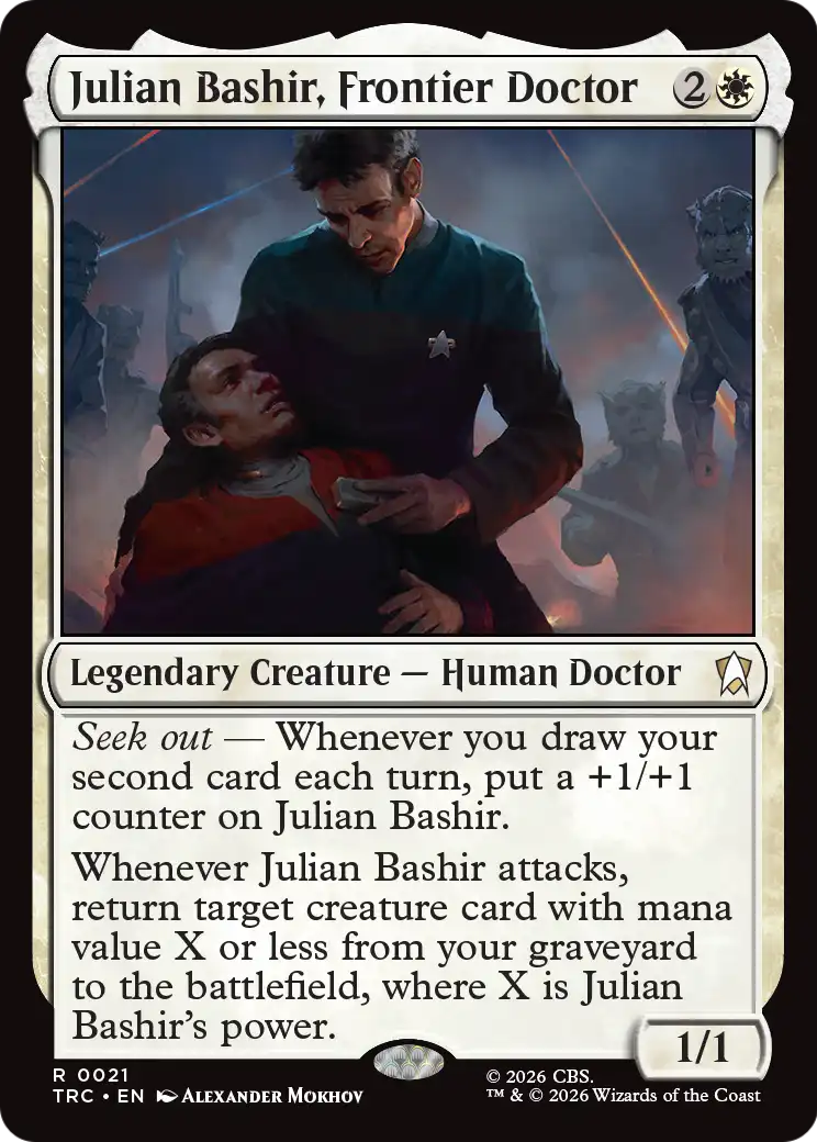 Julian Bashir, Frontier Doctor (Surge Foil) [Star Trek Commander]