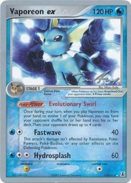 Vaporeon ex (110/113) (Legendary Ascent - Tom Roos) [World Championships 2007]