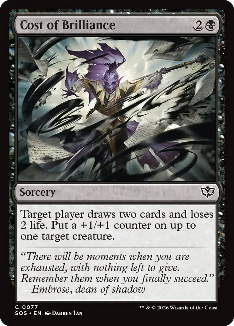 Cost of Brilliance [SOS - 77]