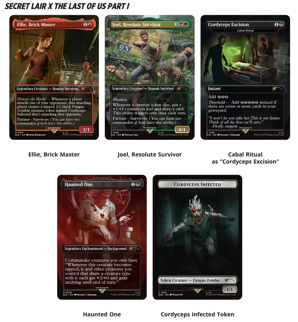 MTG SECRET LAIR PLAYSTATION SUPER DROP THE LAST OF US PART I: CHASING HOPE REGULAR