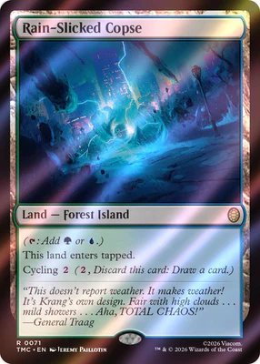 Rain-Slicked Copse (Surge Foil) [Teenage Mutant Ninja Turtles Commander]