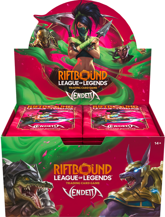 ***PREORDER***  RIFTBOUND LEAGUE OF LEGENDS TCG VENDETTA BOOSTER DISPLAY