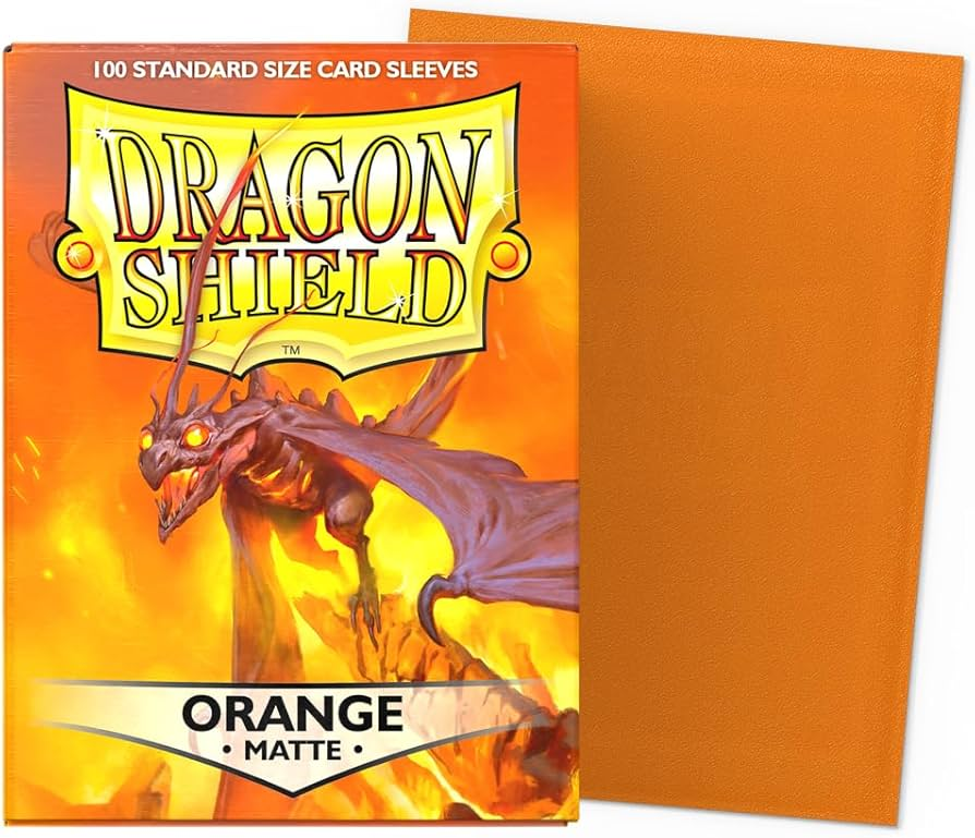 Dragon Shield: Standard 100ct Sleeves - Orange (Matte)
