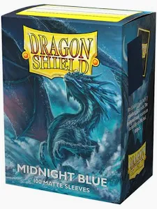 Dragon Shield: Standard 100ct Sleeves - Midnight Blue (Matte)