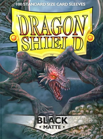 DRAGON SHIELD SLEEVES MATTE BLACK 100CT