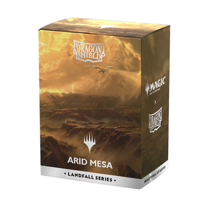 DRAGON SHIELD  -  MAGIC THE GATHERING : LANDFALL SERIES  -  STANDARD SIZE MATTE DUAL ART SLEEVES - ARID MESA