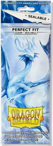 Dragon Shield: Standard Size 100ct Inner Sleeves - Perfect Fit Sealable Clear