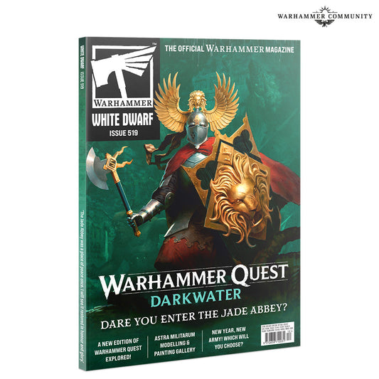 Couverture officielle de White Dwarf — numéro 519 (décembre 2025)